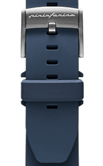 FKM Rubber 22mm Watch Strap - Dark Blue - Rose Gold Buckle -