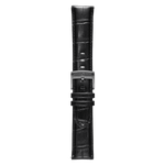Genuine Italian Leather 22mm Dress Watch Strap – Black -