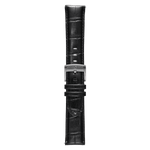 Genuine Italian Leather 22mm Dress Watch Strap – Black -