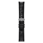 Genuine Italian Leather 22mm Dress Watch Strap – Black -