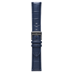Genuine Italian Leather 22mm Dress Watch Strap – Dark Blue -