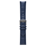 Genuine Italian Leather 22mm Dress Watch Strap – Dark Blue -
