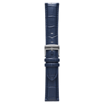 Genuine Italian Leather 22mm Dress Watch Strap – Dark Blue -