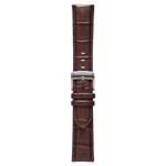 Genuine Italian Leather 22mm Dress Watch Strap – Dark Brown -