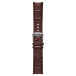 Genuine Italian Leather 22mm Dress Watch Strap – Dark Brown -